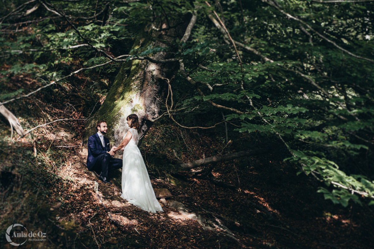 Postboda de cuento romántica